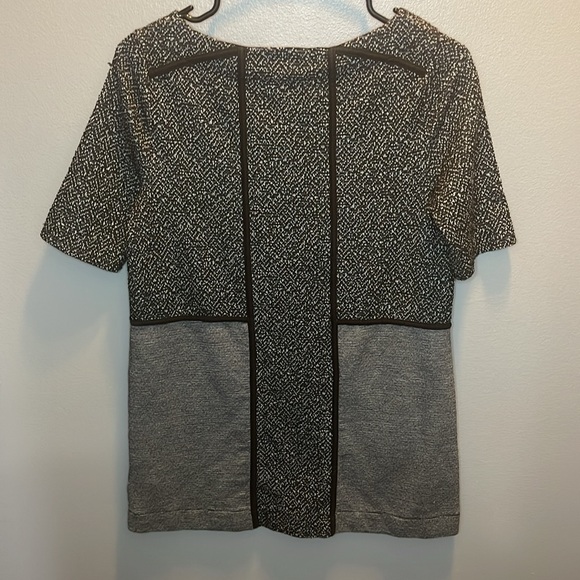 ANTHROPOLOGIE Meadow Rue Mitzie‎ Black Short Sleeves Short Tunic Dress Size S - Picture 5 of 6